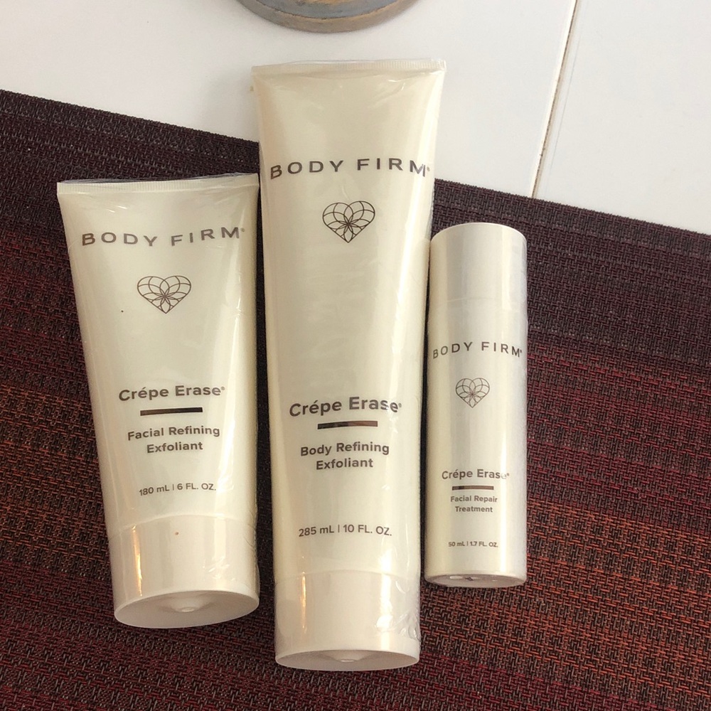 Body Firm Crème Erase Exfoliant Set - Cream